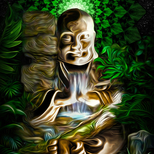 weed buddha art